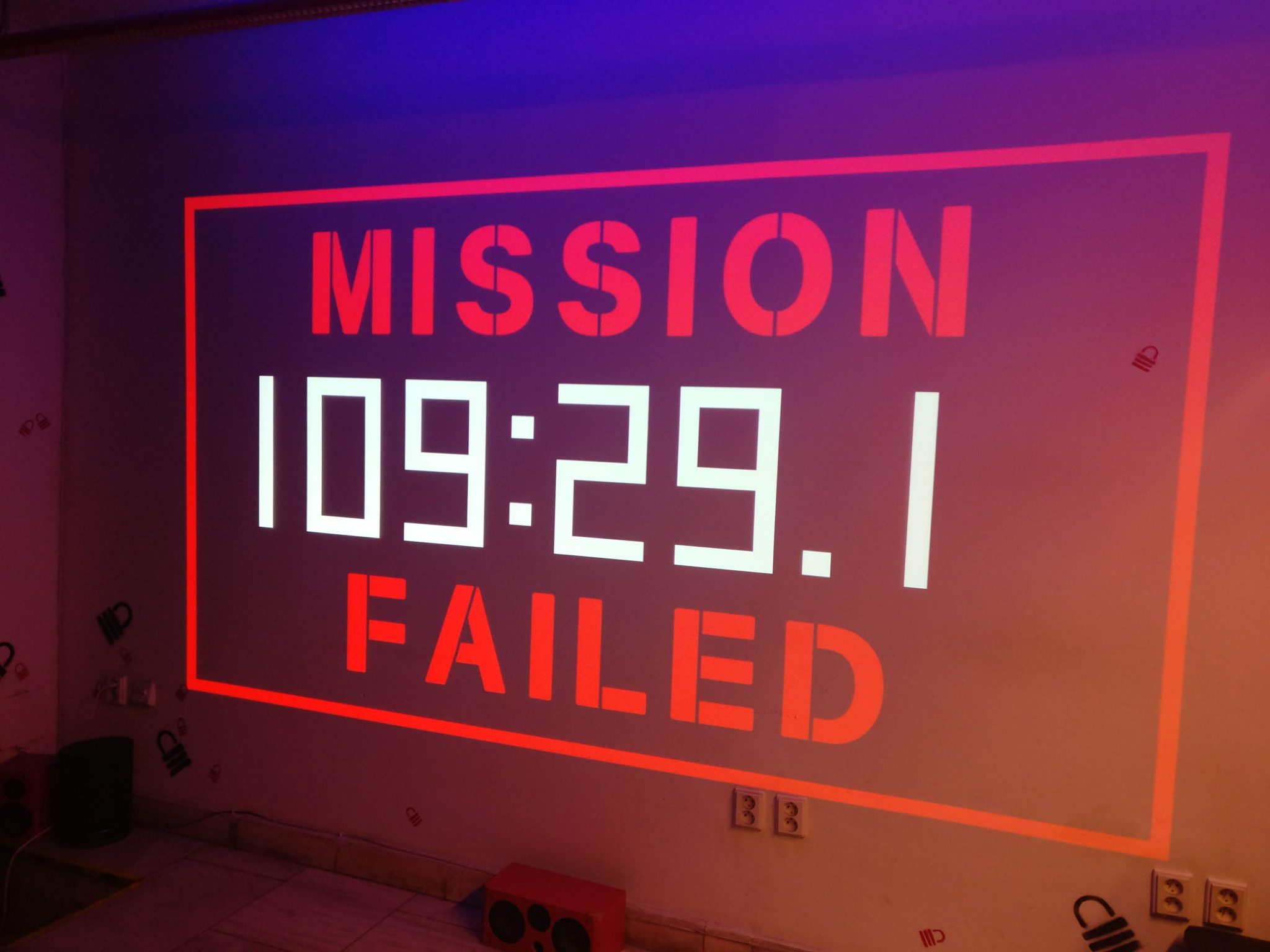Our failure is projected onto the wall!