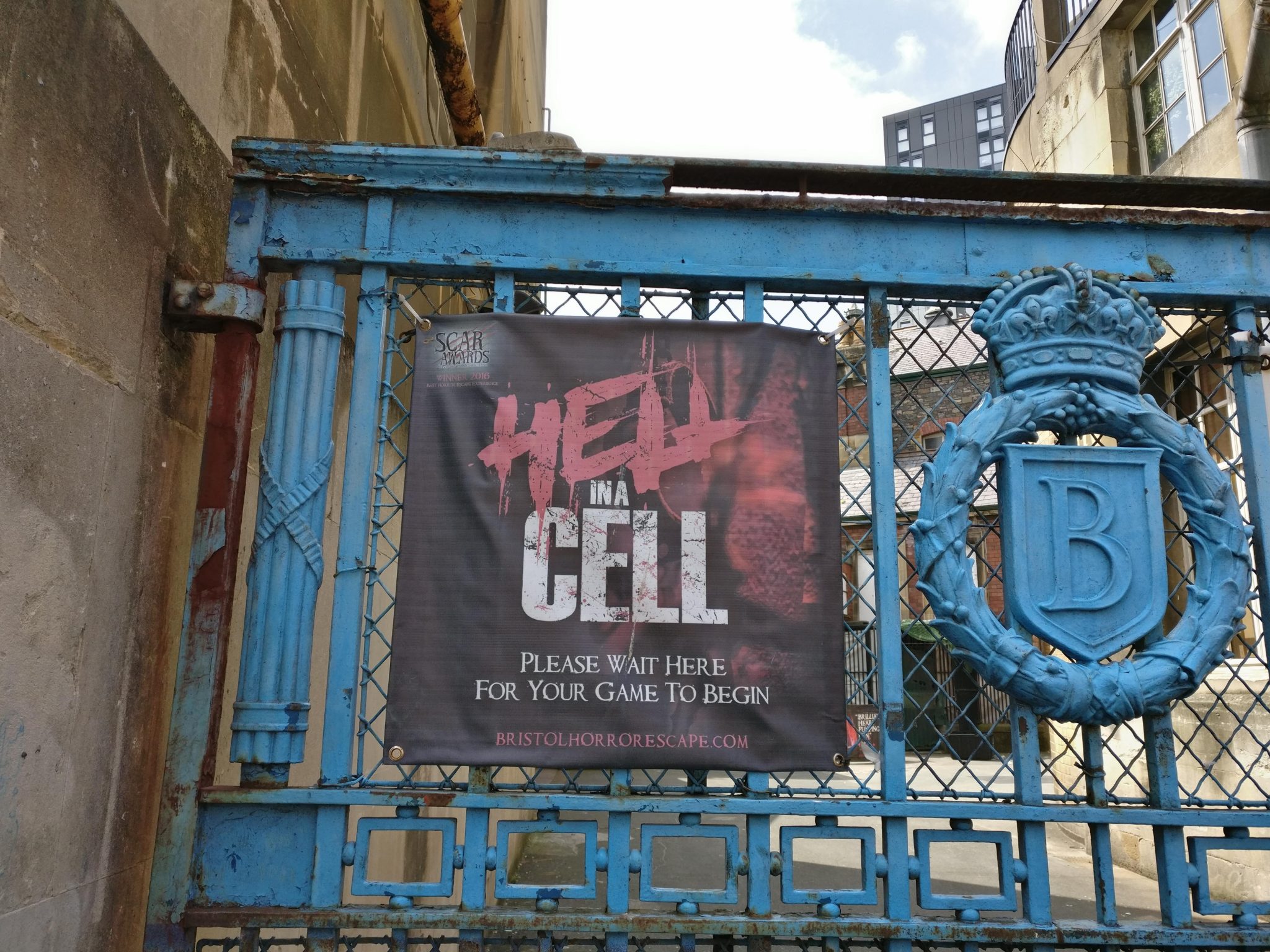 The entrance gate to Hell in a Cell